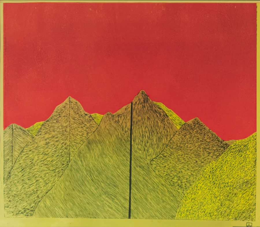 The smooth peaks of the island began to transform into sharp triangles I