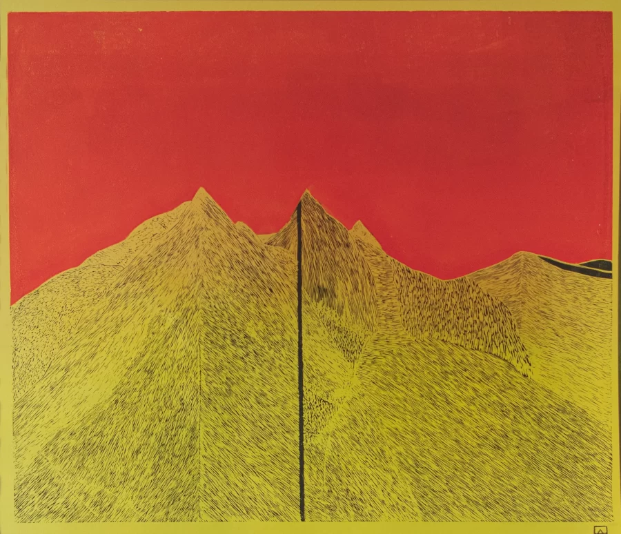 The smooth peaks of the island began to transform into sharp triangles II