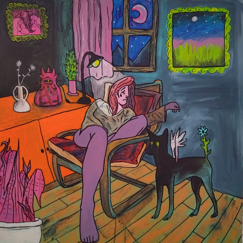 At the room