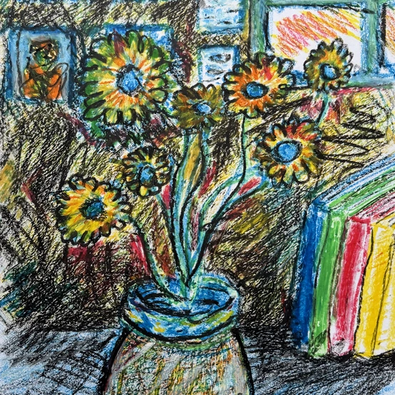 still life in the living room