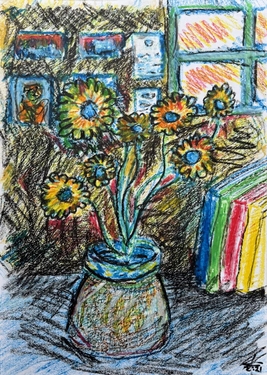 still life in the living room