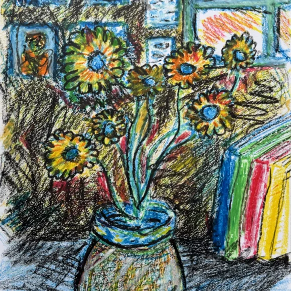 still life in the living room